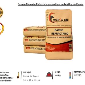 Barro refactario Cupula x 40 kg