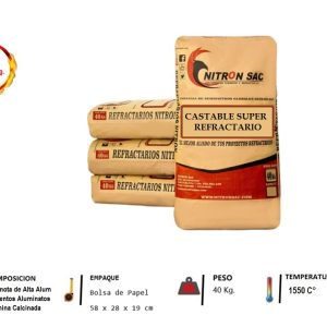 Castable Refractario Nitron Super x 40 kg