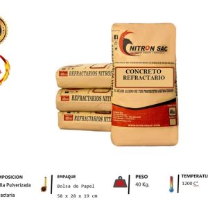 Concreto Refractario x 40 KG