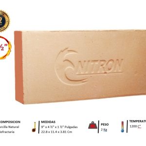 Ladrillo Refractario Dividido 1 1/2"