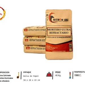 Mortero Refractario Nitron Ultra x 40 kg